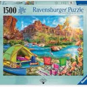Ravensburger 1500-piece jigsaw puzzle!  Canyon Camping!